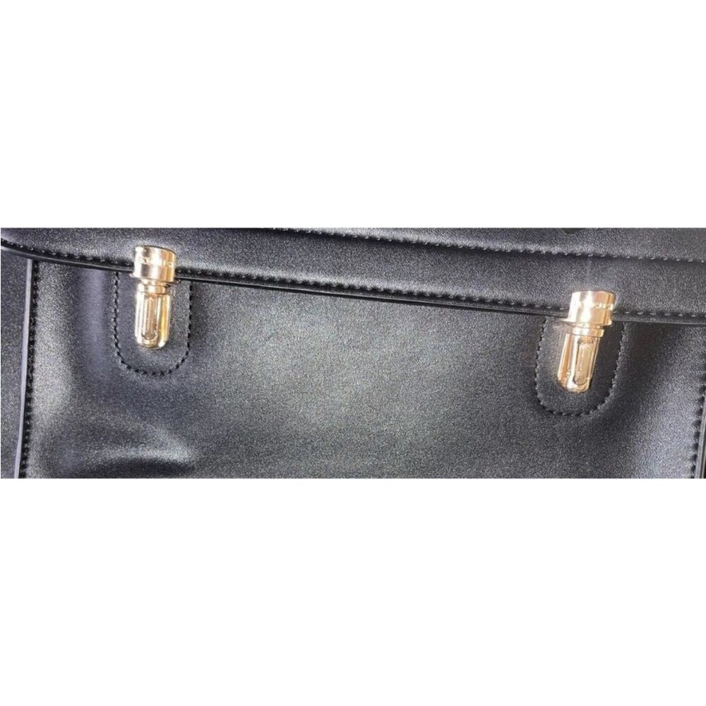 ECOSUSI Black Vegan Leather Backpack or Messenger Laptop Bag - Picture 11 of 11
